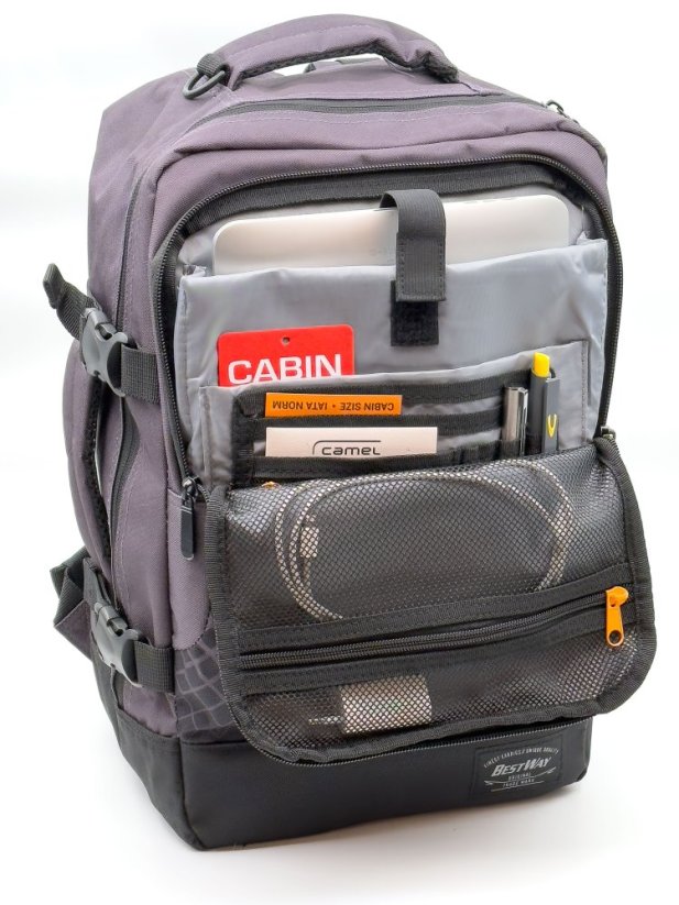 Bestway kabinové zavazadlo, batoh do letadla cabin pro Small 40290-1701 tmavě šedý/černý