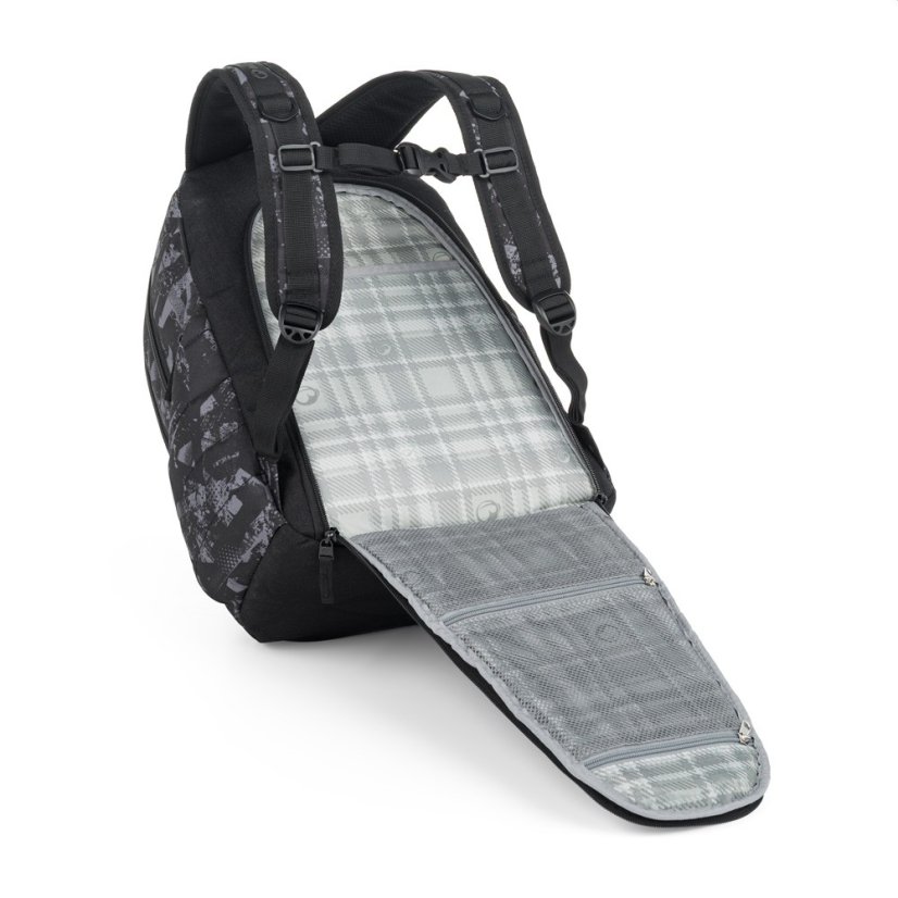 Bagmaster školní set NOMAD 25 B – černo-šedý (batoh + penál)