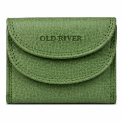 Malá kožená peněženka Old River PSW-102 Apple Green zelená