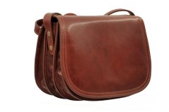 Giglio leather malá kožená lovecká kabelka 96 hnědá