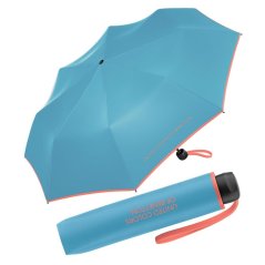 Dámský skládací deštník Benetton Super Mini Bachelor button 56309 světle modrý