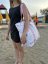 Velká plážová taška Fabrizio XXL 50416-2000 bílá + květinový potisk