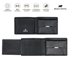 Pánská kožená peněženka RFID Golf černá 90333-510-010