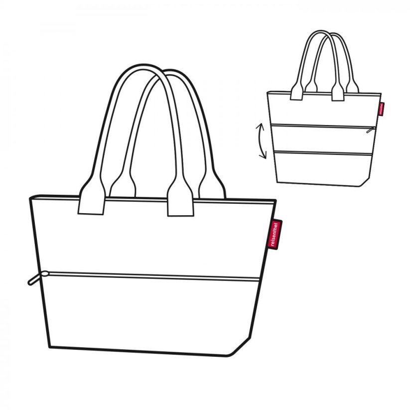 Reisenthel shopper e1 glencheck red