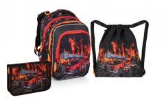Bagmaster Malý set Beta 23 B Hasiči (batoh + penál + sáček)