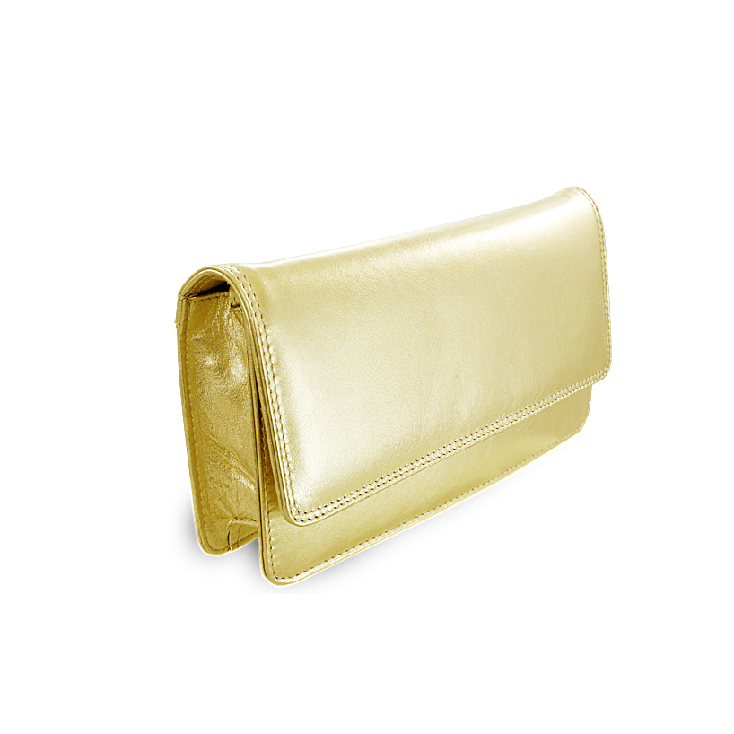 Arwel společenská kabelka - Psaníčko kožené  214-4071 zlaté