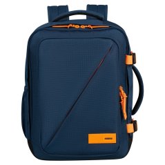 American tourister TAKE2CABIN M/S Dark Navy/Radiant Orange 26.5L 150909-A677 tmavě modrý kabinový batoh  40 x 30 x 20 cm