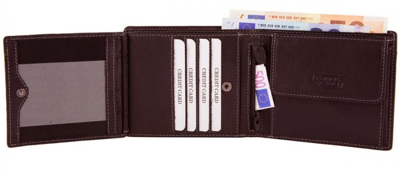 Camel Active kožená peněženka RFID safe B34-706-60 černá
