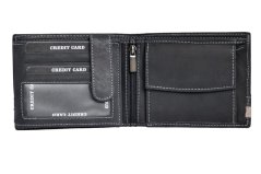 Pánská kožená peněženka HTW-104 černá