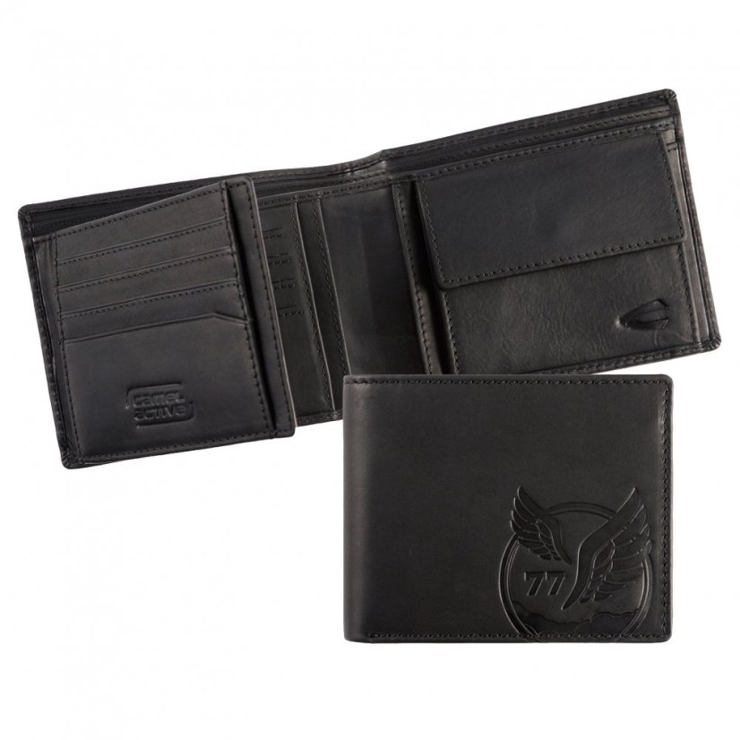Camel Active Pánská kožená peněženka RFID SAFE černá 280-702-60