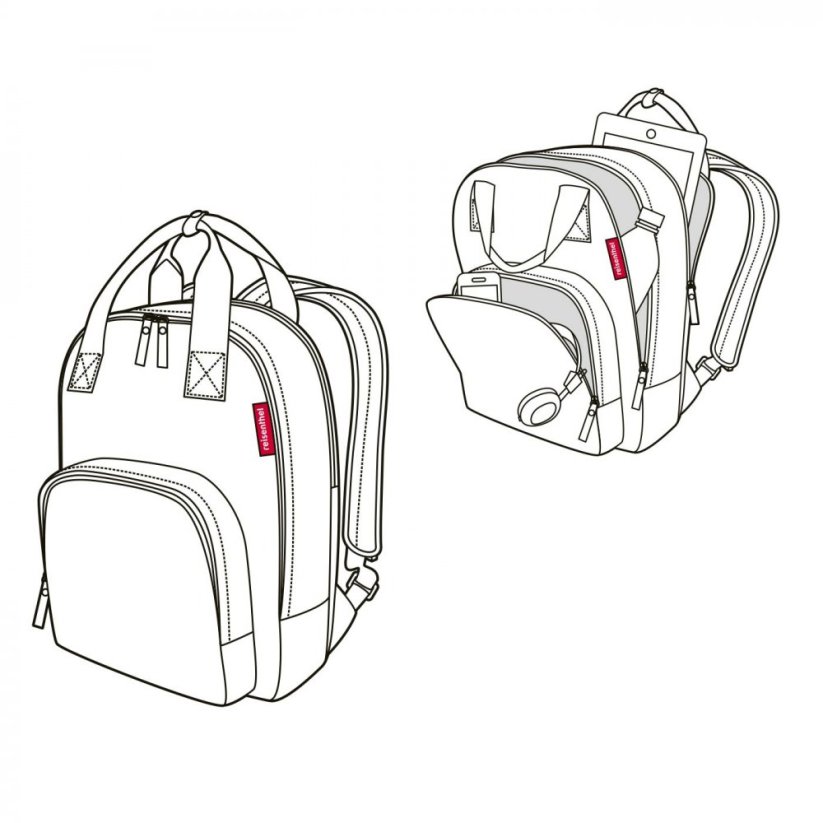 Dámský modrý batoh s puntíky do města Easyfitbag spots navy JU4044
