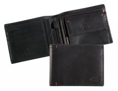 Camel Active Salamanca Horizontal Wallet Kožená větší černá peněženka 181-703-60 černá