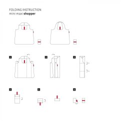 Reisenthel Mini Maxi shopper AT0002 oranžová skládací nákupní taška