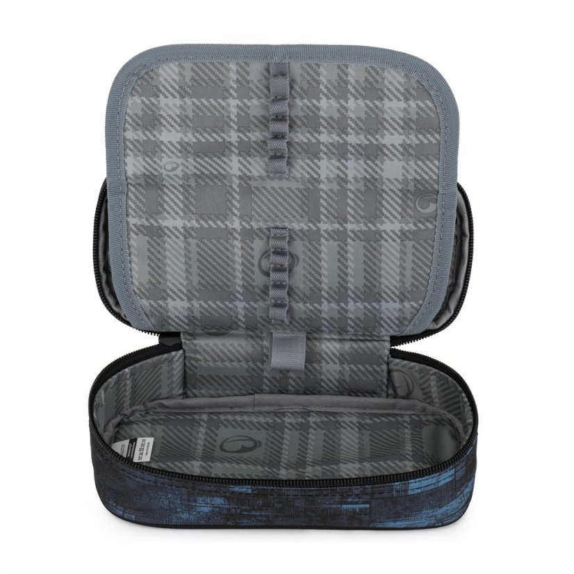 Studentský set BAG 25 B – černo-modrý batoh + penál