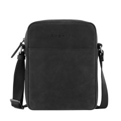 Pánská kožená crossbody taška Bugatti Luca – Černá (Vintage look) 49563701 černá