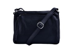 Kožená crossbody kabelka MaxFly 5542 černá