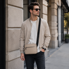 Pánská crossbody taška Enrico Benetti 78036-031 Sand béžová