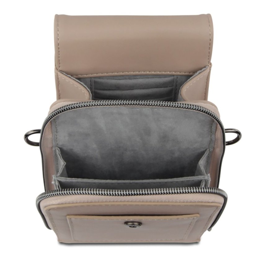 Bugatti Almata Mobile Purse Bag – elegantní dámská crossbody taška na smartphone 49665354 béžová