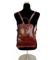 Giglio leather kožený batoh 33 hnědý