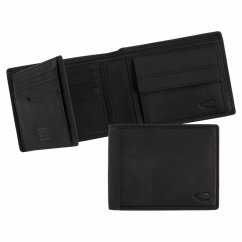 Pánská kožená peněženka Camel Active RFID safe 277-703-60 černo/šedá