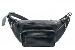 Kožená ledvinka 1206 černá