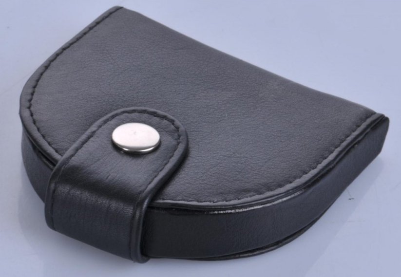 Peněženka na drobné kožená podkova 4055 černá