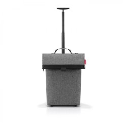 Moderní nákupní taška na kolečkách Trolley M twist silver NT7052