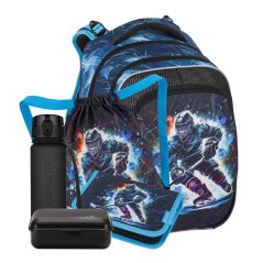 Bagmaster Hokejista Beta 26 D - Velký školní set pro prvňáčky (batoh + penál + sáček na tělocvik + box + lahev)