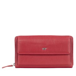 Braun Büffel dámská kožená zipová peněženka 90480-510-080 červená