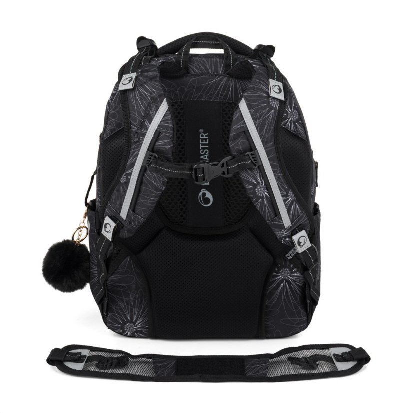 Školní dvoukomorový batoh pro holky  ZIPSTER 25 A – šedý