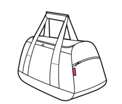 Cestovní taška přes rameno Reisenthel Activitybag Black MX7003