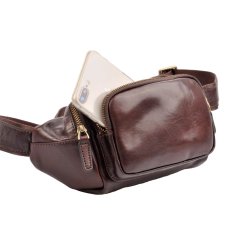 Giglio leather kožená ledvinka 1202 hnědá