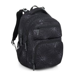 Školní dvoukomorový batoh pro holky  ZIPSTER 25 A – šedý