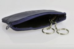HJP Velká kožená klíčenka 1039-B violet modrá