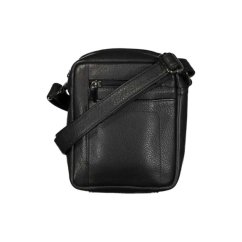 New bags leather - Pánská kožená taštička přes rameno černá LB-254