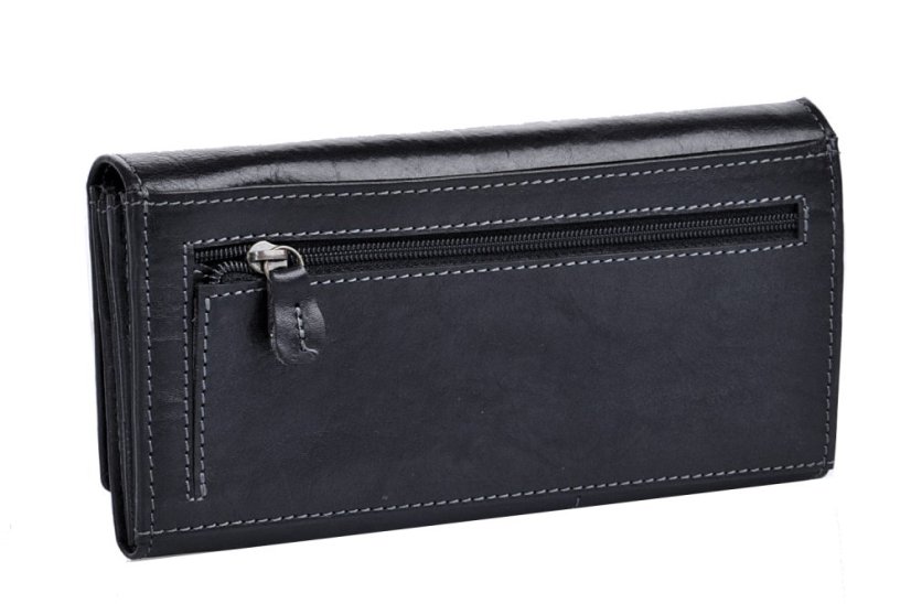 Dámská kožená peněženka Lagen 6011/T Black/Red