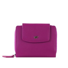 Braun Büffel Dámská peněženka z hladké kůže s RFID ochranou – střední velikost 41353-294-084 Purple Plum
