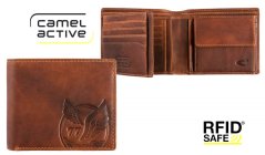 Pánská kožená peněženka RFID SAFE hnědá 280-702-29