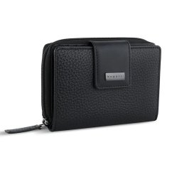 Dámská peněženka Bugatti Sina zip S černá s RFID – kompaktní kožená elegance 49223201