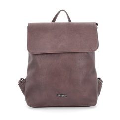 Tangerin 8009 hnědý – elegantní batoh s klopou v koženém vzhledu