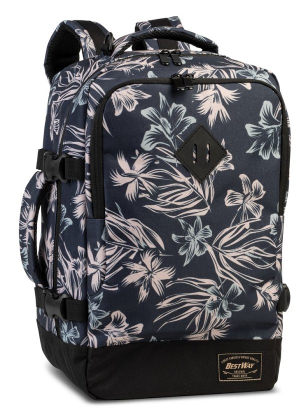 Bestway Cabin pro Small 20 L 40290-5016 tmavě modrý/natur  batoh do letadla 40 x 25 x 20 cm