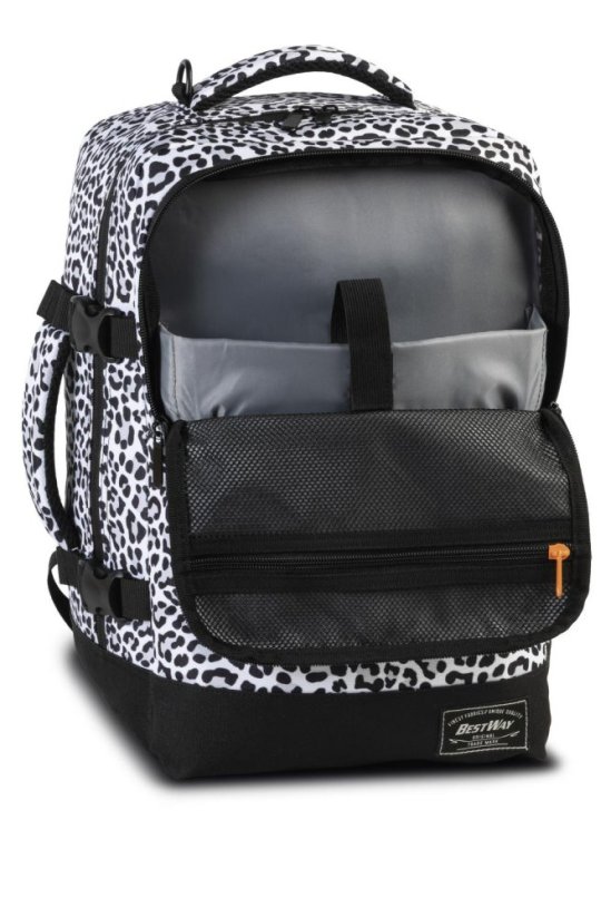 BESTWAY Batoh do letadla 40 x 25 x 20 cm cabin pro Small 40290-0120 bílo/černý