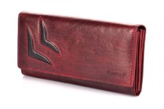 Dámská kožená peněženka Lagen 6011/T W.Red/Black