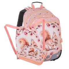 Bagmaster, Dívčí malý školní set pro prvňáčky Alfa 26 A Veverka (batoh + penál + sáček na tělocvik)