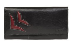 Dámská kožená peněženka 6011/T Black/Red