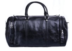 Kožená cestovní taška 0429 černá