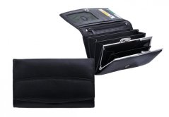 Kožená dámská rámečková peněženka Arwel 511-6236 černá