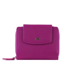 Braun Büffel Dámská peněženka z hladké kůže s RFID ochranou – střední velikost 41353-294-084 Purple Plum