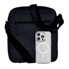 Pánská kožená taška přes rameno LB-346 černá