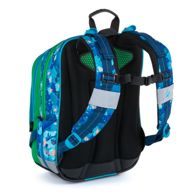 Bagmaster velký set ALFA 21 B (batoh + penál + sáček box na svačinu Lunch Box 013 B a lahev BOTTLE 20 B)